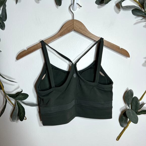Athleta Green Y Back Sports Bra LAST CALL - Picture 3 of 4